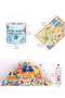 Wooden building block toy set, consisting of 122pcs of colorful urban architecture - 3