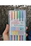 6-Piece Pastel Color Double-Sided Highlighter Pen 1 Set