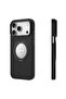 iPhone 17 Pro Leather Case 360° Rotating Magnetic Stand Shockproof Back Cover - 3