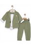 Baby Boy Linen Jacket, Trousers, Snap Button Shirt, 3-6-9-12-18-24 Months Stylish Bow Tie 4-Piece Set - 2