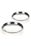 Stainless Steel Designer Serving Tray, 24 + 26 cm - 8