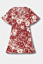 Floral Patterned Short Sleeve Dress - 6