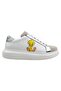 Women's vegan leather white sneakers - warner bros tweety sylvester puddy tat design - 7