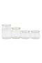 Glass Canister, 4 pcs