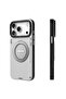 iPhone 17 Pro Leather Case 360° Rotating Magnetic Stand Shockproof Back Cover - 3