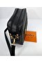 Black Soft Leather Three-Compartment Bag - 3