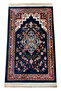 Carpet Prayer Rug Patterned Navy Blue Prayer Rug – Classic Motif Non-Slip Base Prayer Mat - 2