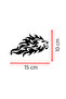Tribal Lion Sticker |   Oto Motor Sticker - Helmet Sticker 15X10Cm - 3