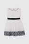 White Dress with Ribbon Detail - 2