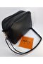 Black Soft Leather Three-Compartment Bag - 4