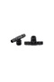 Threaded 3 Way Connect, Black - 6
