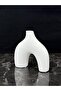 Modern Decorative Vase – Ceramic-Looking Matte Texture, Luxurious Modern White Vase - 4