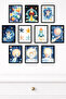 10-Piece Frame-Looking Space, Astronaut, Planet, Baby, Children's Room Painting Set 15X20 cm Mdf Uv Printing - 3