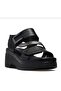 2613804Y Women's Genuine Leather Padded Sole Casual Sandals - 2