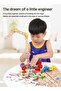 80 pieces of children's wooden building blocks- educational building kits and building toys - 5