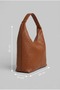 Women's Tan Color Knitted Patterned Women's Shoulder Bag Large Size Stylish Daily Bag - 2