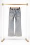 Girl's Embroidered Jean Pants – Elastic Waist Comfortable Fit Spanish Style Denim - 4
