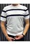 Men's Modern Casual Rayon Fabric Striped Knitwear - 2