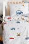 Ranforce Baby Bedding Set Knz-001 Digger Cars - 4