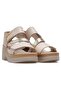2613804Y Women's Genuine Leather Padded Sole Casual Sandals - 7