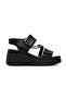 2613804Y Women's Genuine Leather Padded Sole Casual Sandals