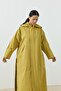 Kapüşonlu Oversize Yağmurluk Sarı - 8