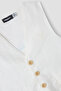 Boy White Vest - 6