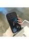 Redmi K90 5g Compatible Shockproof Camera Protected Black Silicone Stylish Print Case