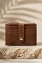 Slim Women's Card Holder Wallet Brown - 2