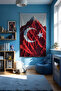 Turkish Flag Gamer Room Wall Covering – Anime & Fantasy Design, Setup Decor, Large Size - 2