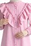 Stylish and Feminine Striped Blouse with Ruffle Detail - 2