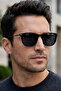 Handmade Acetate - Polarized - Uv400 Protection Black Color Men's Sunglasses 54 Ekartman Dkg6300C3