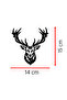 Deer Car Sticker - Horned Deer Car Sticker - Nature Lover Sticker 14X15Cm - 3