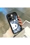 Oppo Reno14 Pro Compatible Shockproof Camera Protected Black Silicone Stylish Print Case