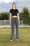 Women's High Waist Wide Leg Stretchy Lycra Denim Jeans