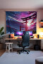 Sakura No Tori Gamer Room Wall Covering – Anime & Fantasy Design, Setup Decor, Large Size - 2