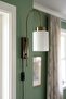 Plug-In Tiny White Glass Sconce Wall Lamp Modern Hotel Cafe Vintage Living Room Bedroom Staircase Retro - 5