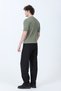 Men's Crew Neck Ribbed Knitwear T-Shirt Khaki - 26Y 681 - 8