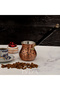 Gaziantep Style Handmade Carved Embroidered Pewter Copper Coffee Pot for 2-3 People - 2