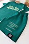 Boys' Cotton Green Slogan Printed T-Shirt Shorts Set - 3