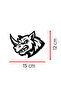 Rhino Car Sticker - Aggressive Rhino Car Sticker - Power Symbol Sticker 15X12Cm - 3
