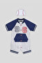 Baby Boy Striped Overall Suit - 5