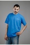 The Strap Oversized Mens Tshirts, Blue, SF15-5BLU , Size-S