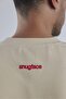 The Big Pocket Oversized Mens Tshirts, Beige, SF15-2BEI , Size-M - 3