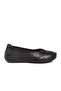 Black genuine leather women's casual shoes - 2