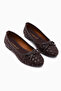 Amelia Brown Suede Bow Women's Ballerinas - 3