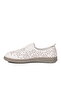 White Genuine Leather Women's Casual Shoes - 4