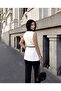 Imported Lycra Double Fabric Lace Detailed Lined Special Design Vest and Trousers Top-Down Set - 5