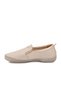 Beige Genuine Leather Women's Casual Shoes - 4