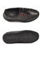 Black genuine leather women's casual shoes - 5